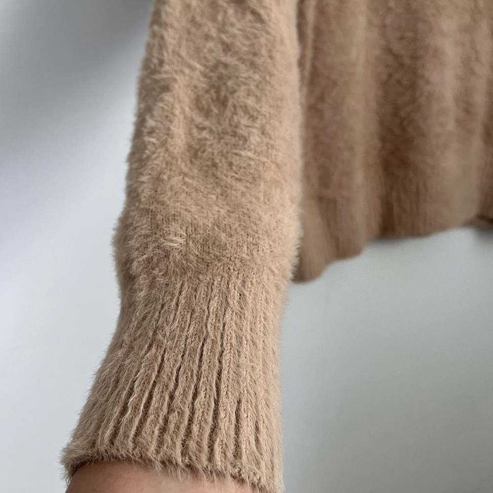 Another Love Finley Fuzzy Knit Sweater Chai - Picture 6 of 10